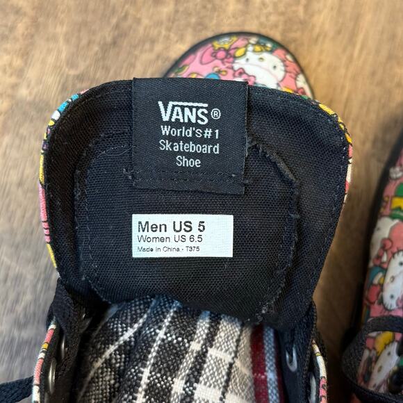 Vans Hello Kitty Sk-8 Hi Allover Bow Sanrio Ankle Sneaker BLK Men’s 5 Womens 6.5 - Picture 10 of 10